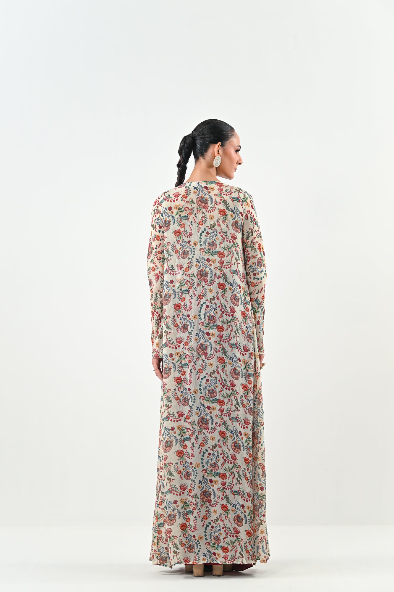 IB DHOTI SET PAIRED WITH EMBROIDERED BRALLETE AND JACKET