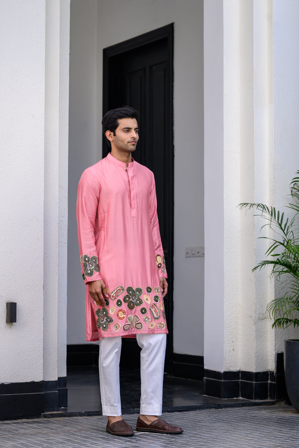 FLORA H APL KURTA SET