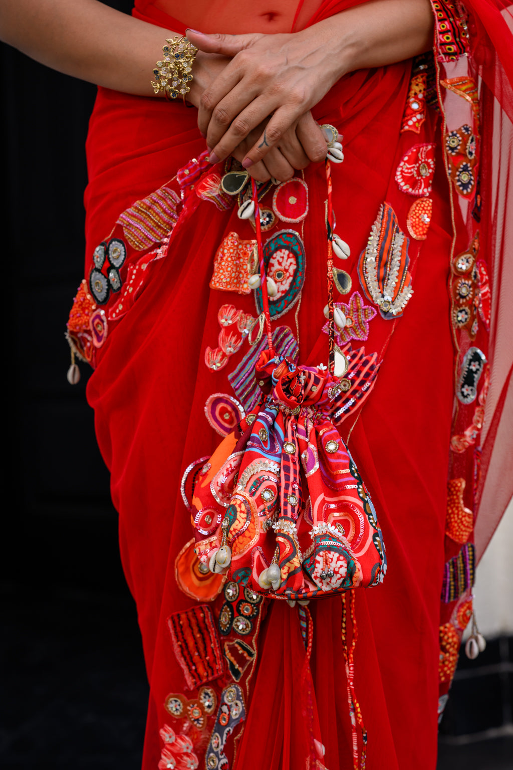 DAWN H APL SAREE PAIRED WITH H BLOUSE