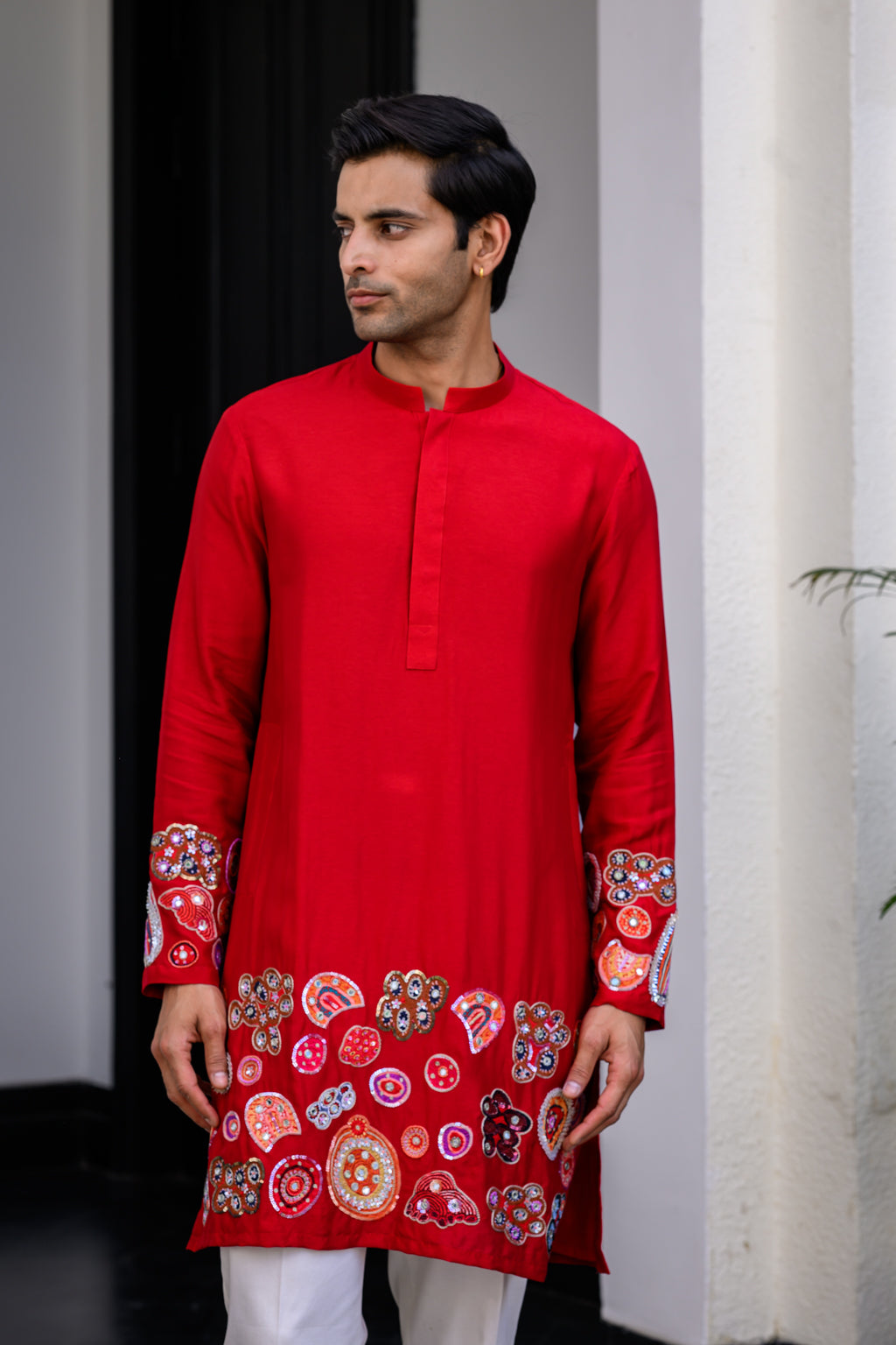 DAWN HIGHLIGHT APPLIQUE KURTA PANT SET