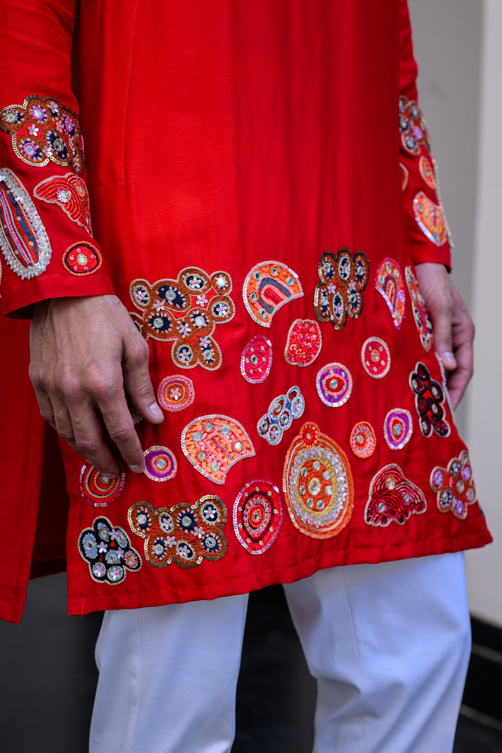 DAWN HIGHLIGHT APPLIQUE KURTA PANT SET