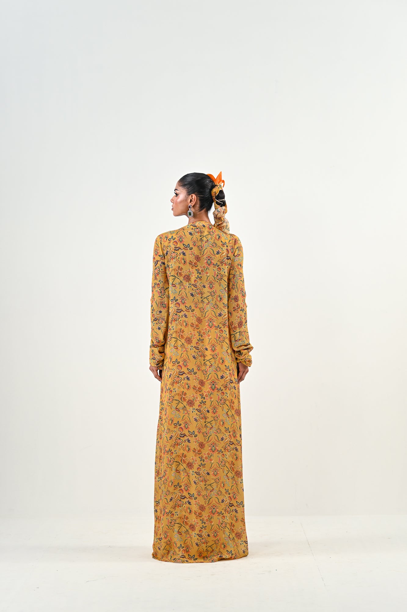 M YELLOW DHOTI WITH EMBROIDERED JACKET