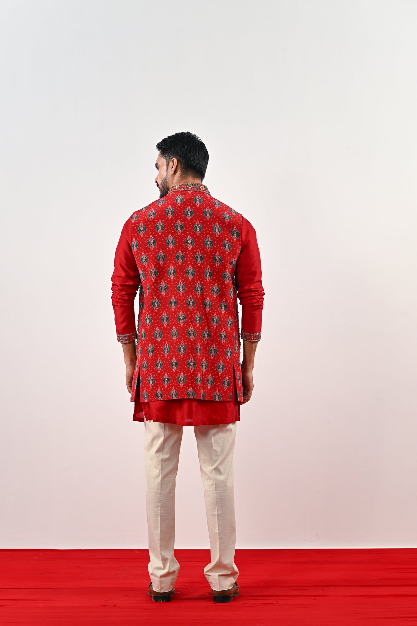 S HIGHLIGHTED HALF JACKET SET