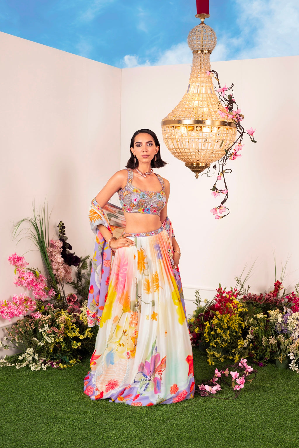 Our Vanilla Bloom Lehenga Set