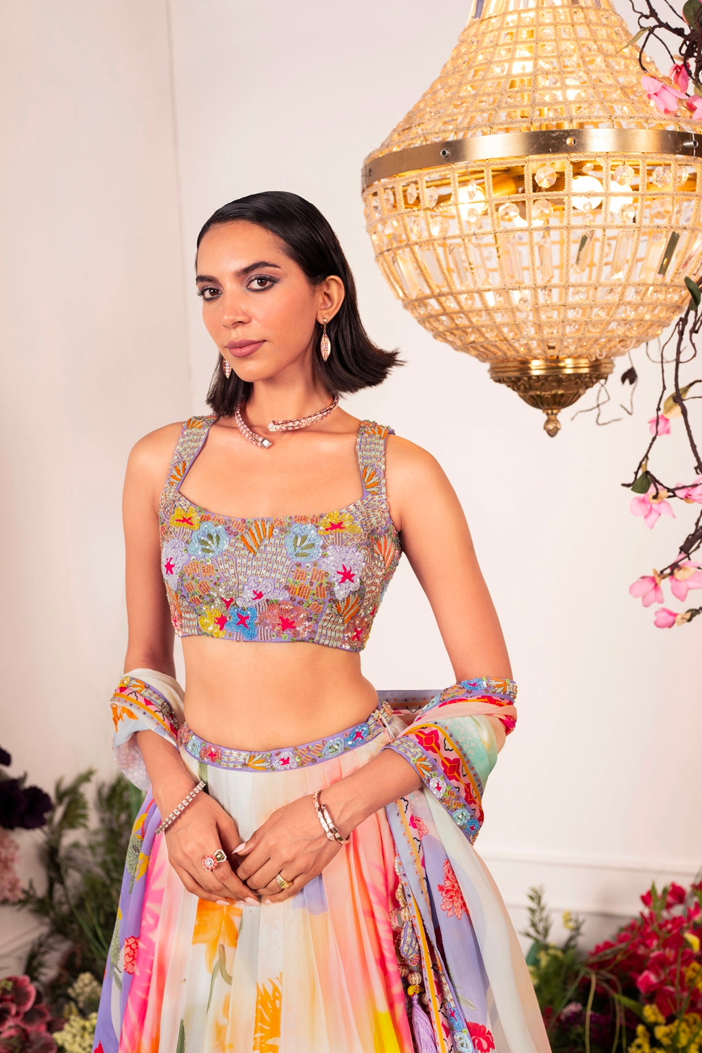 Our Vanilla Bloom Lehenga Set