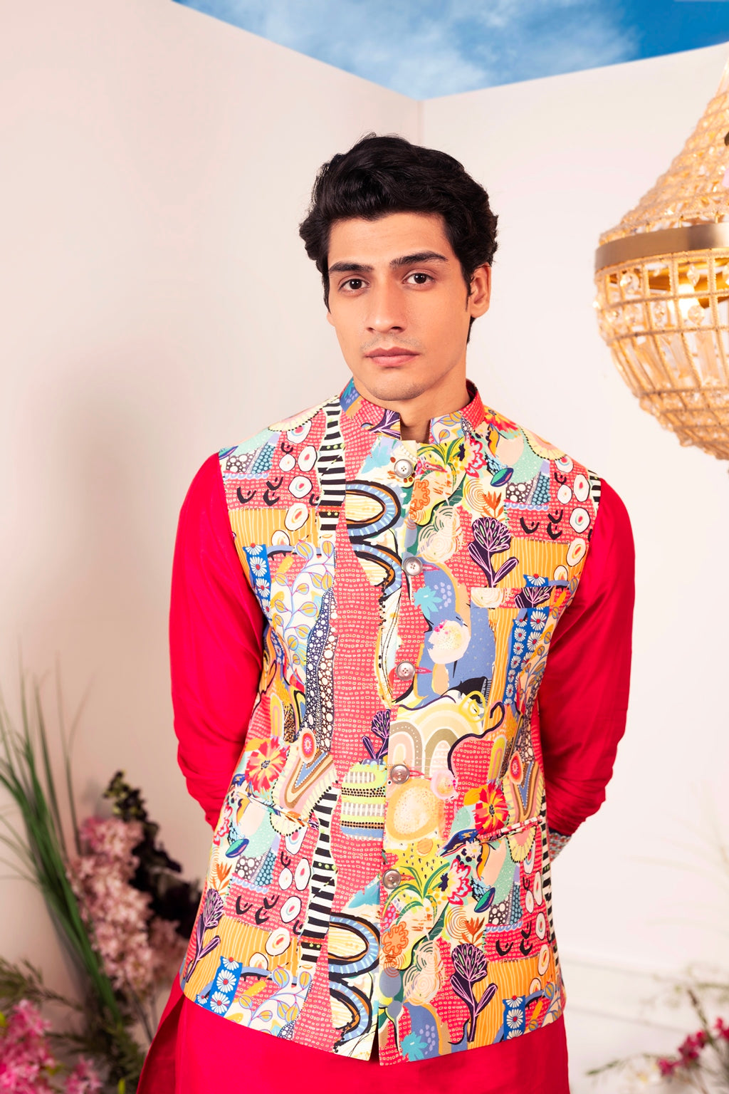 Our Frenzy Bundi Kurta Pant Set