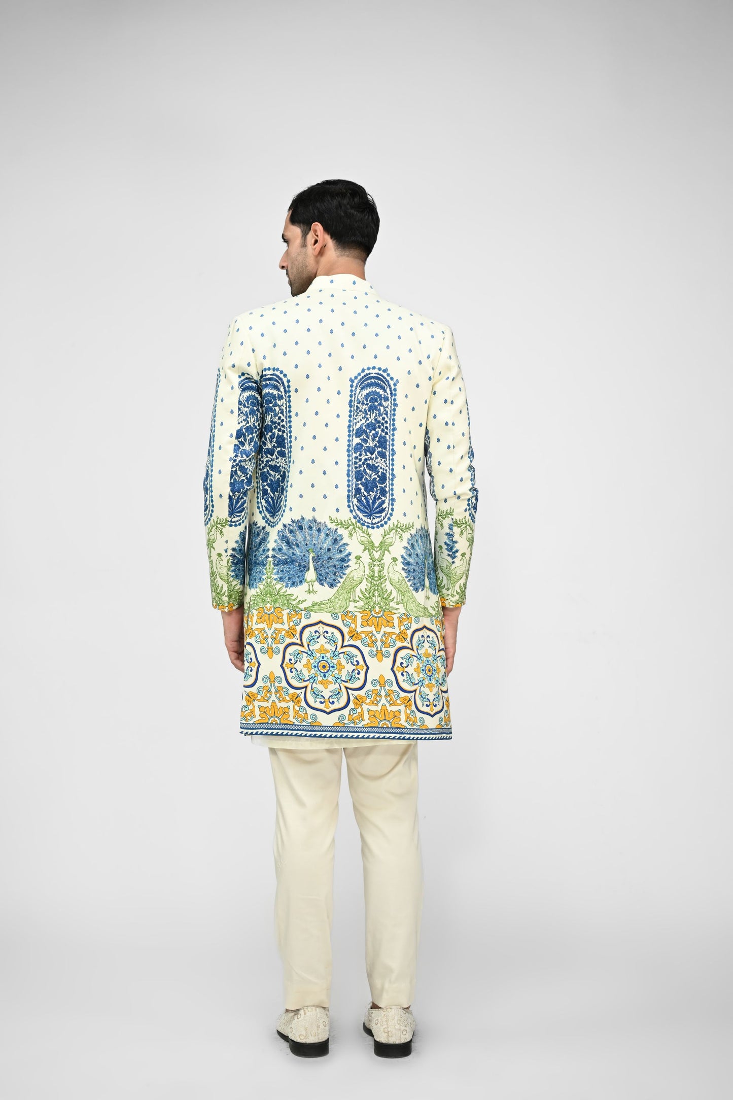Royal Peacock Achkan