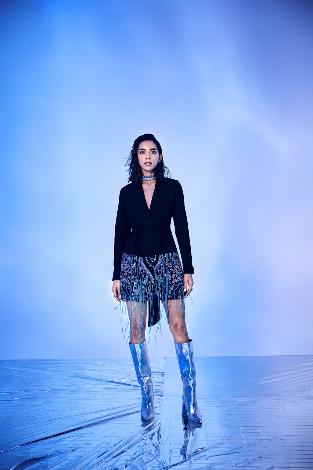 Drip Blazer Dress