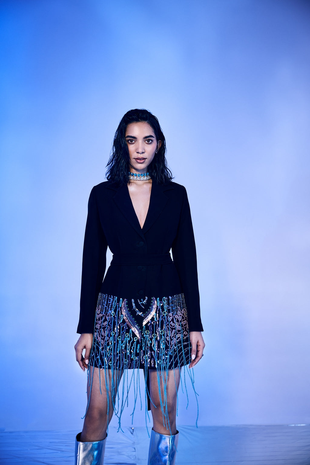 Drip Blazer Dress