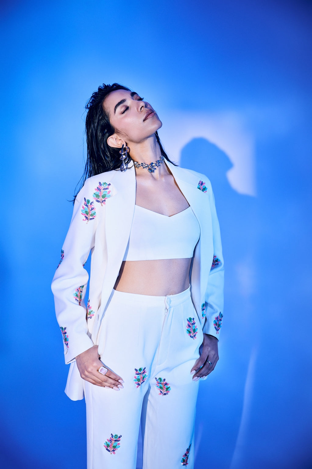 Pearl Butta Blazer Set