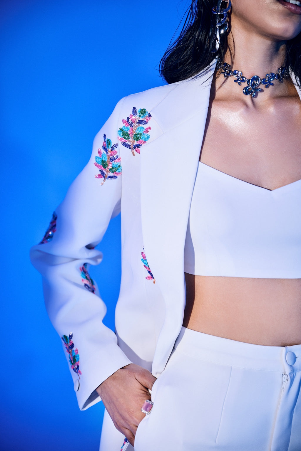 Pearl Butta Blazer Set