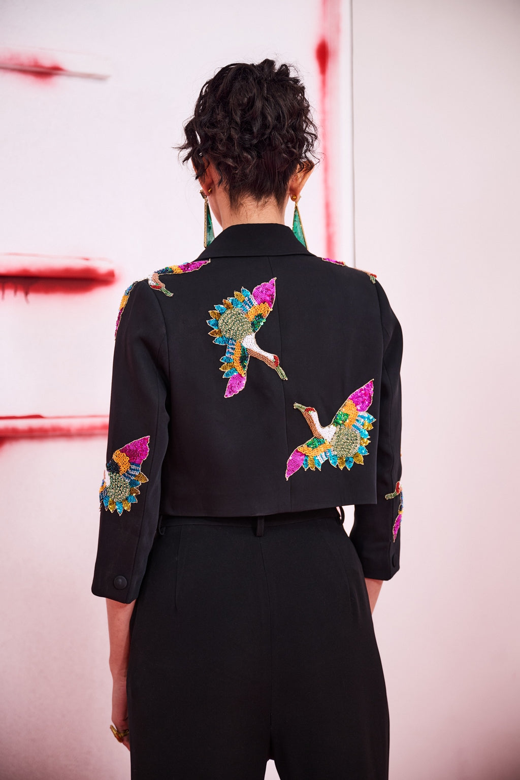 Black Bird Blazer Set