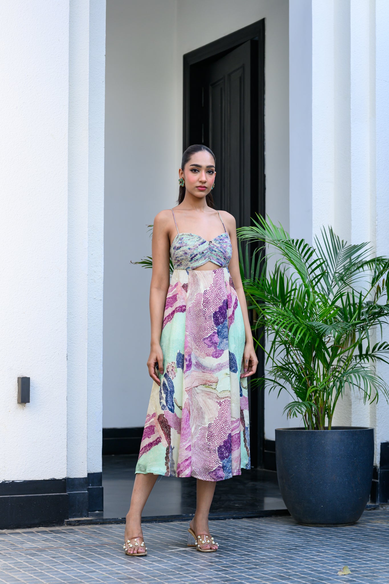 EDEN CUT OUT MIDI DRESS