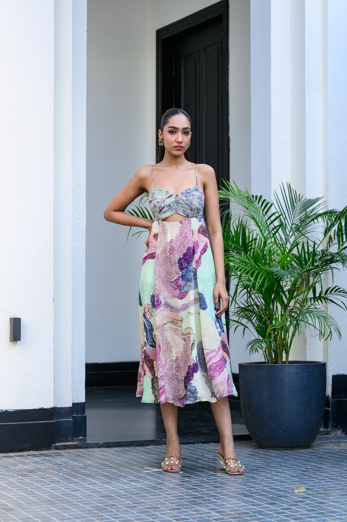 EDEN CUT OUT MIDI DRESS
