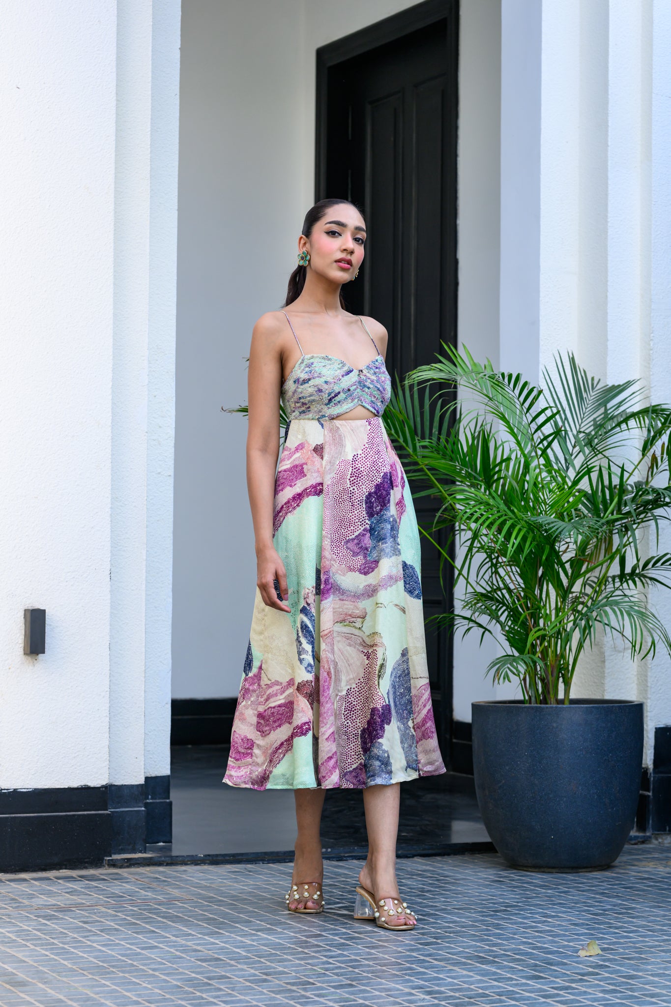 EDEN CUT OUT MIDI DRESS