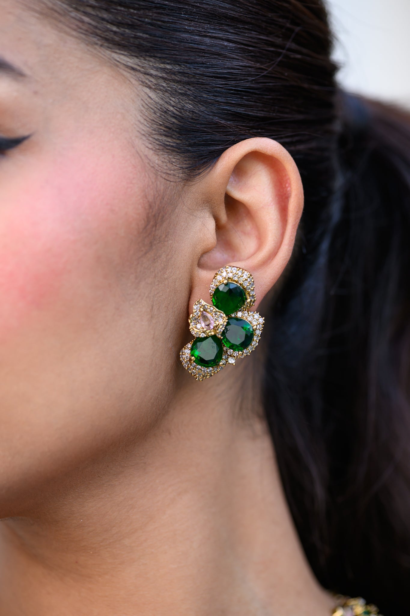 FLORA EMERALD NECKLACE