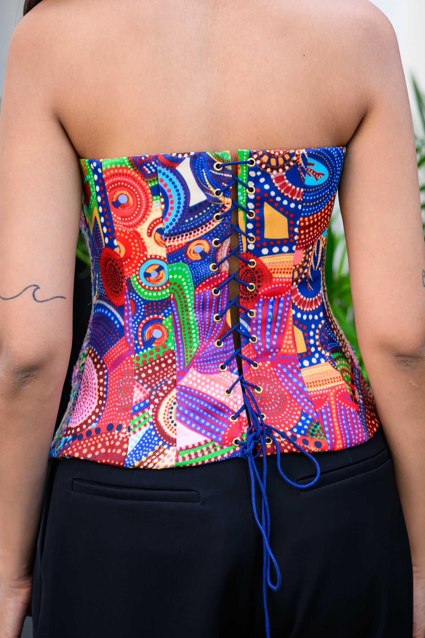 IRIS TEXTURED CORSET WITH PANTS