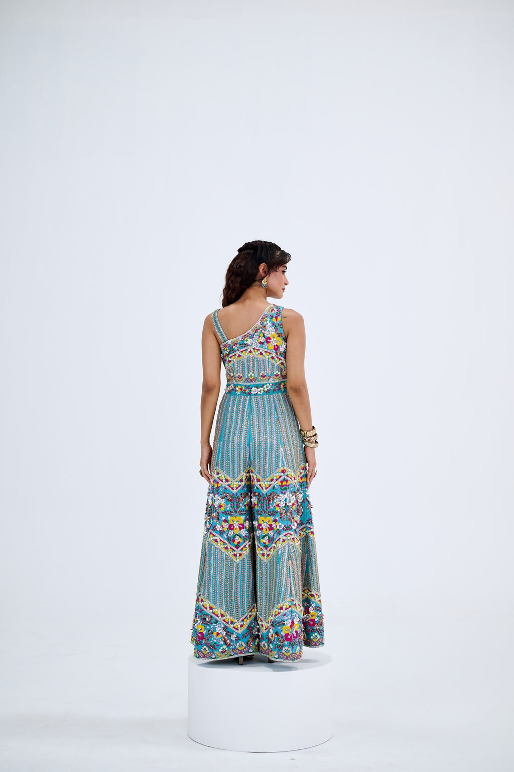 HAND EMBROIDERED PANEL JUMPSUIT