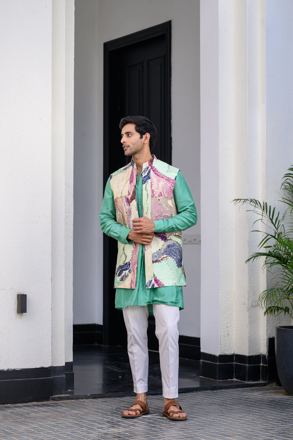 EDEN HIGHLIGHT HALF JACKET PANT SET