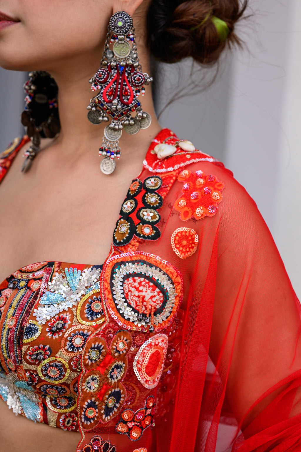 DAWN H LEHENGA PAIRED WITH H BLOUSE AND H APL DUPATTA