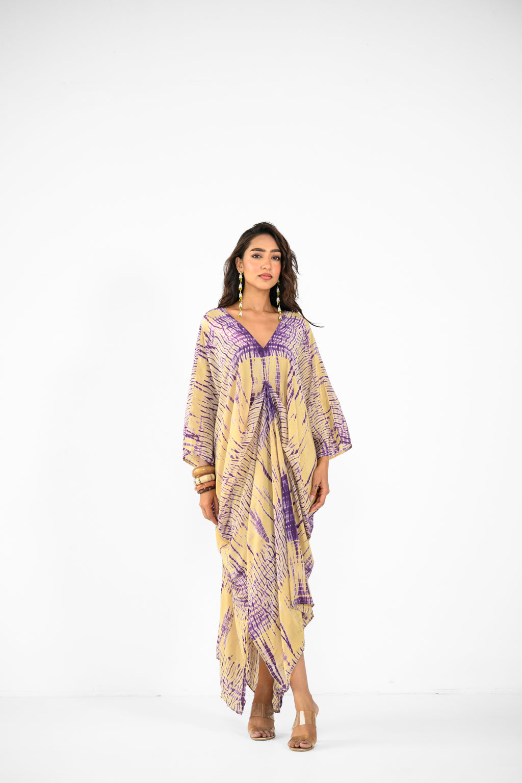 SHIBORI HABUTAI KAFTAN