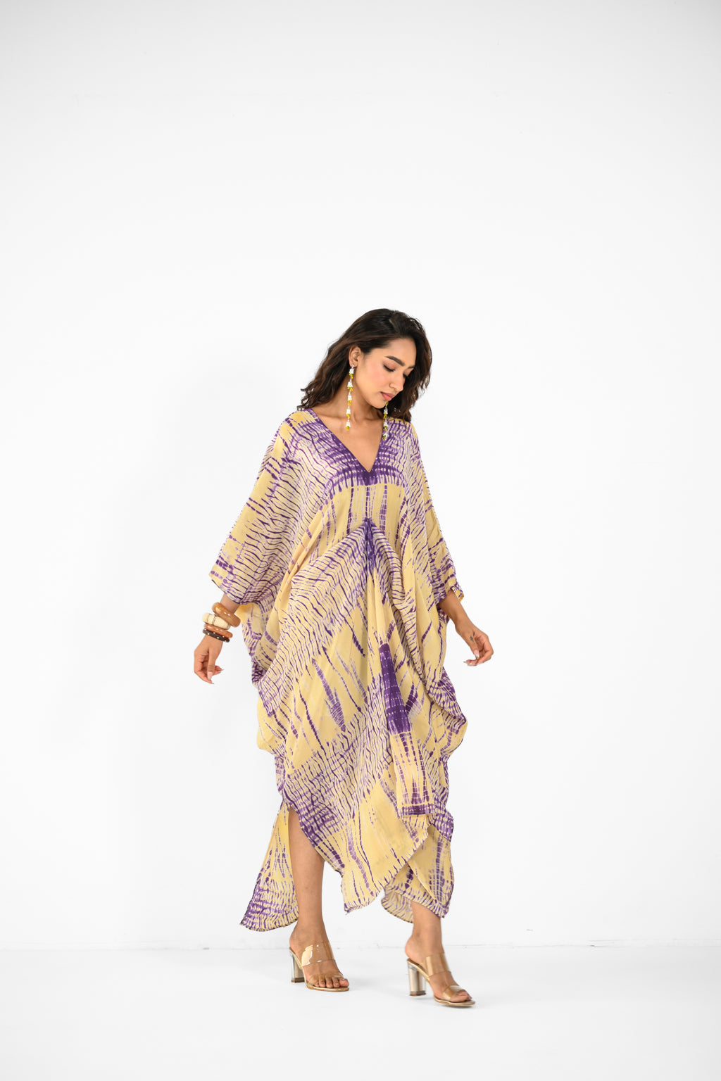 SHIBORI HABUTAI KAFTAN