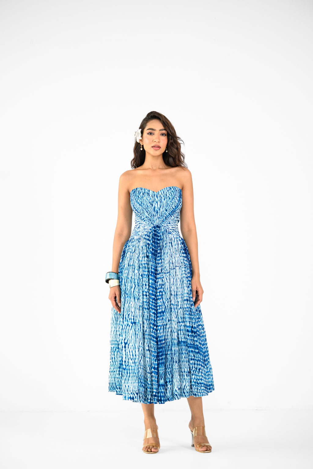 SHIBORI CORSET DRESS