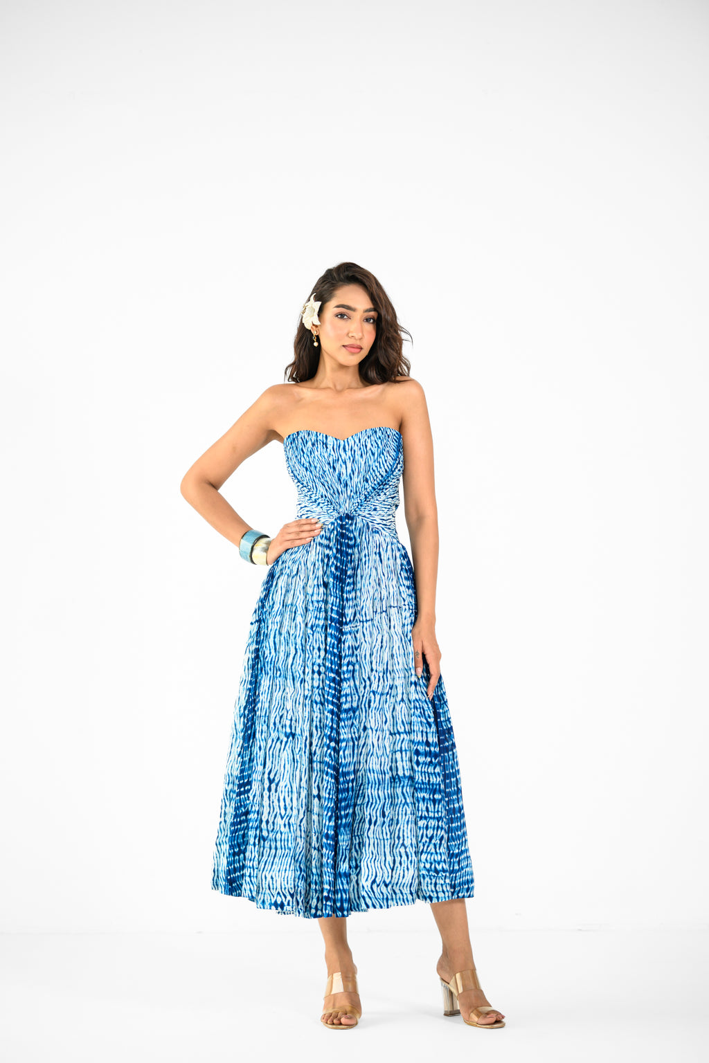 SHIBORI CORSET DRESS