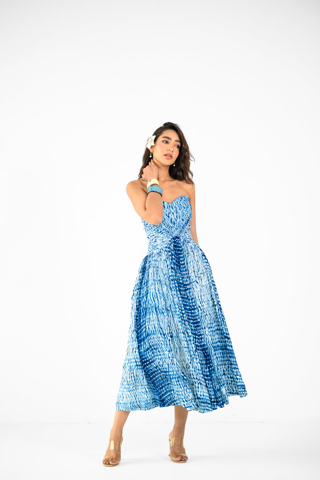 SHIBORI CORSET DRESS