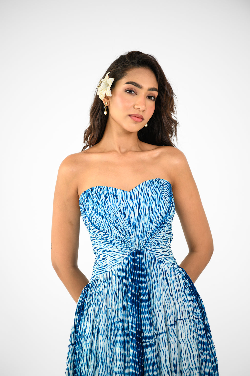 SHIBORI CORSET DRESS