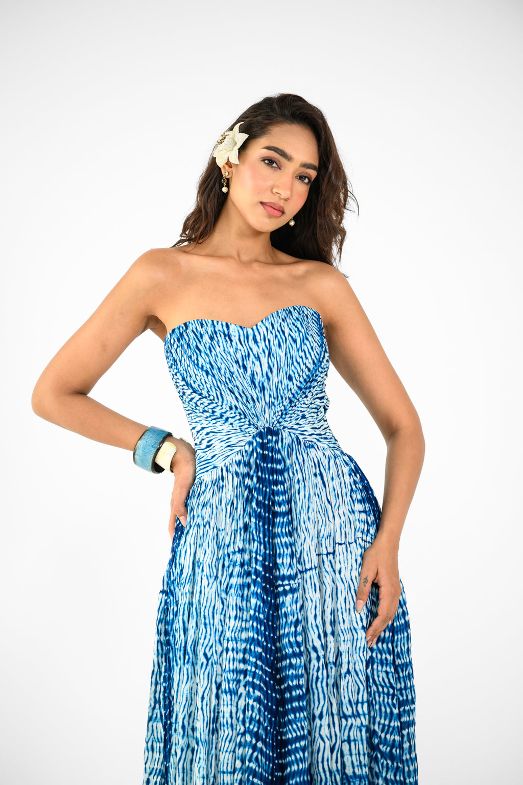 SHIBORI CORSET DRESS
