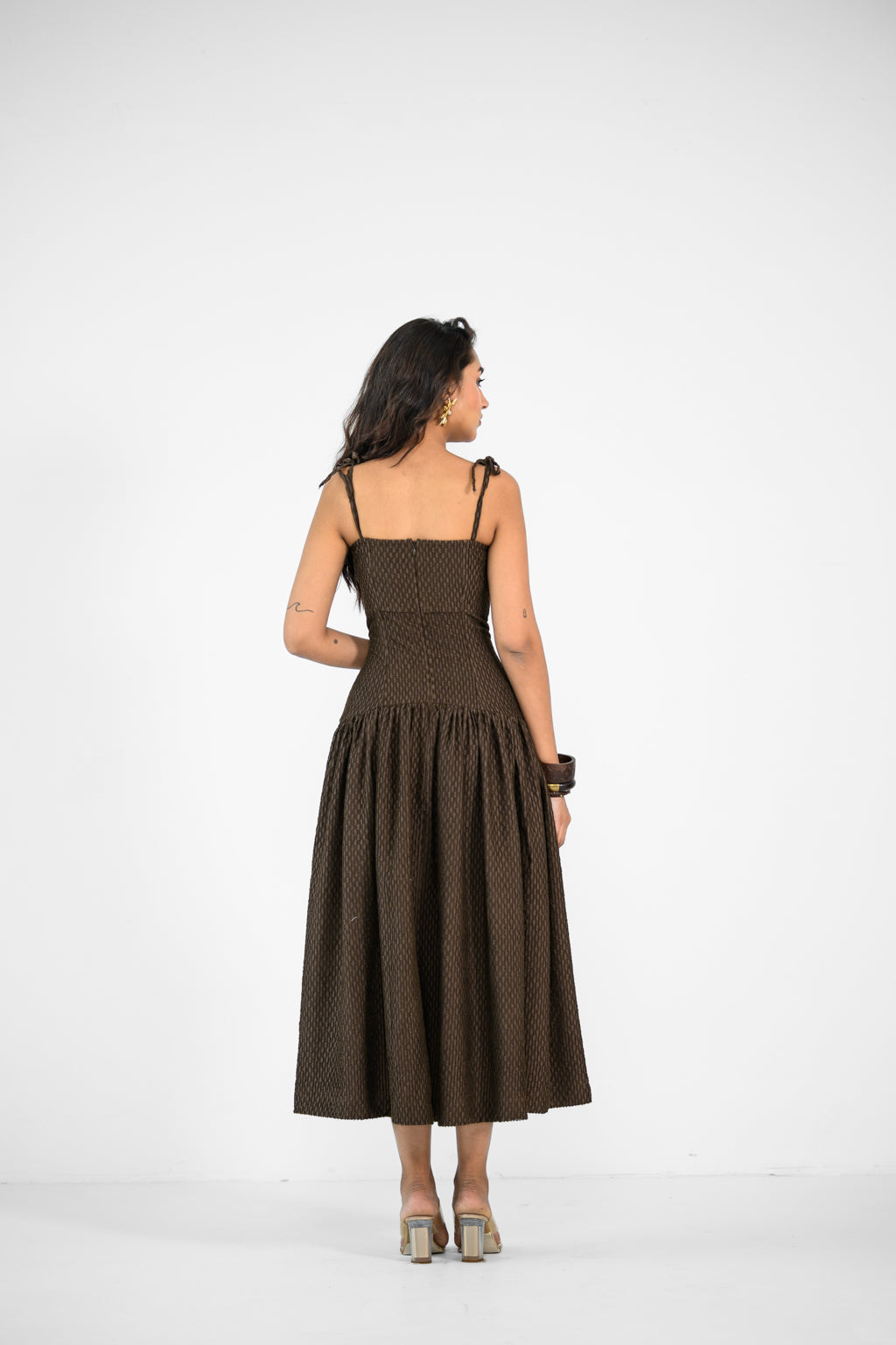 BROWN CORSET DRESS