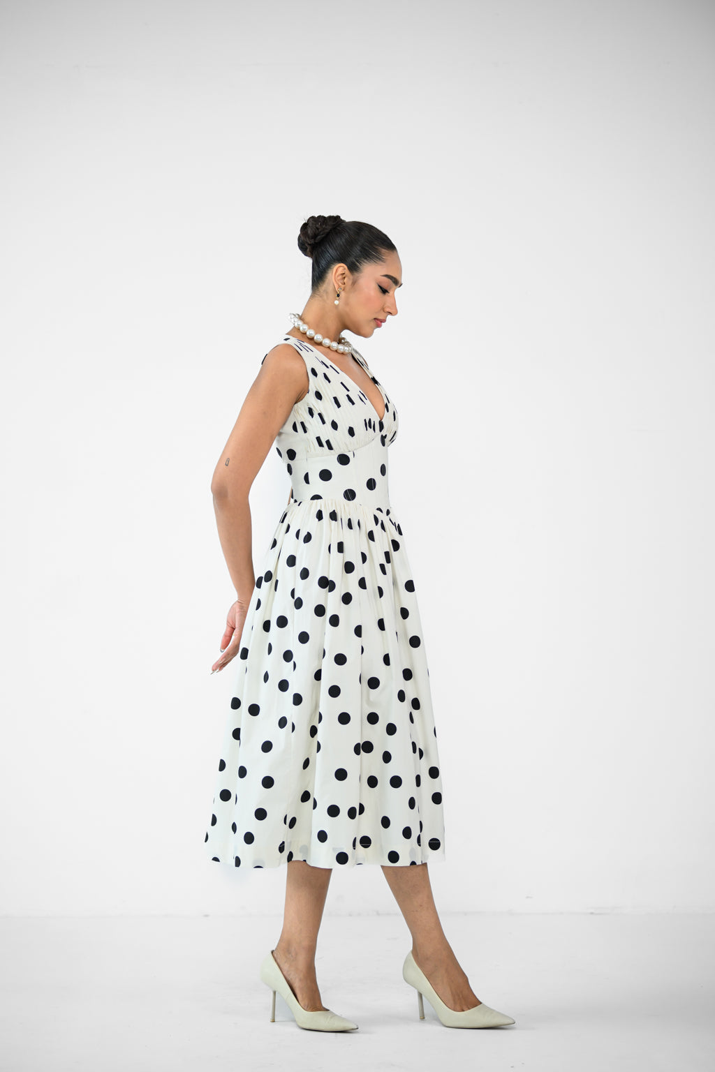 POLKA DOT CORSET DRESS