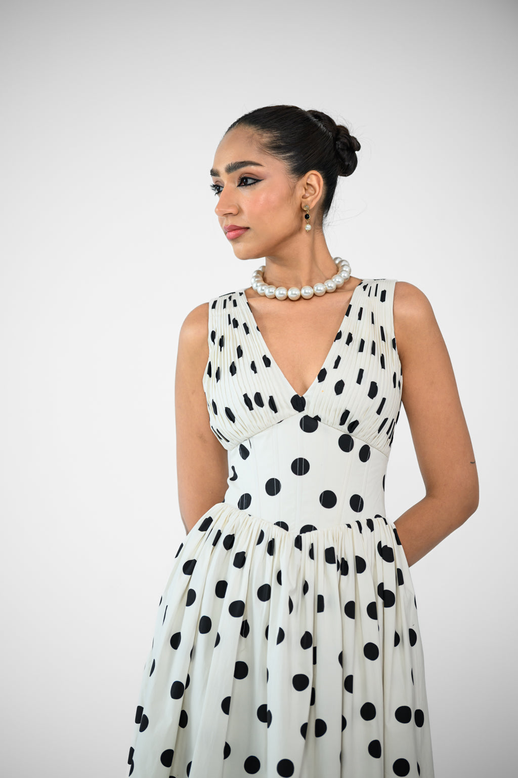 POLKA DOT CORSET DRESS