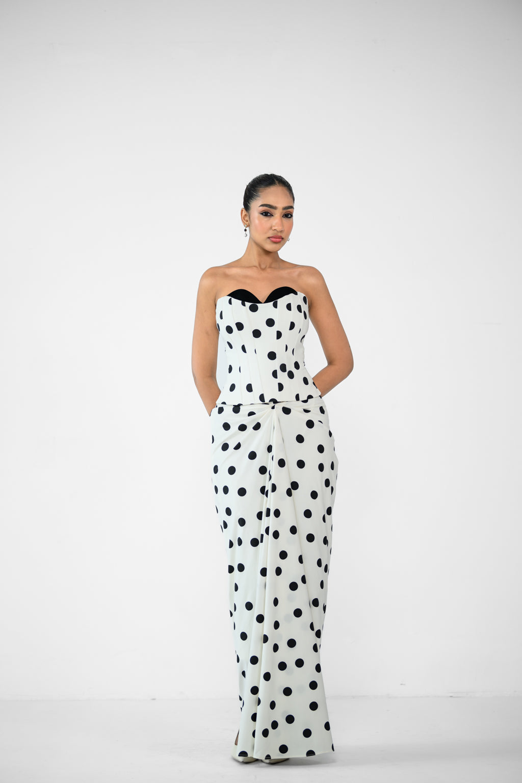 POLKA DOT CORSET AND SKIRT