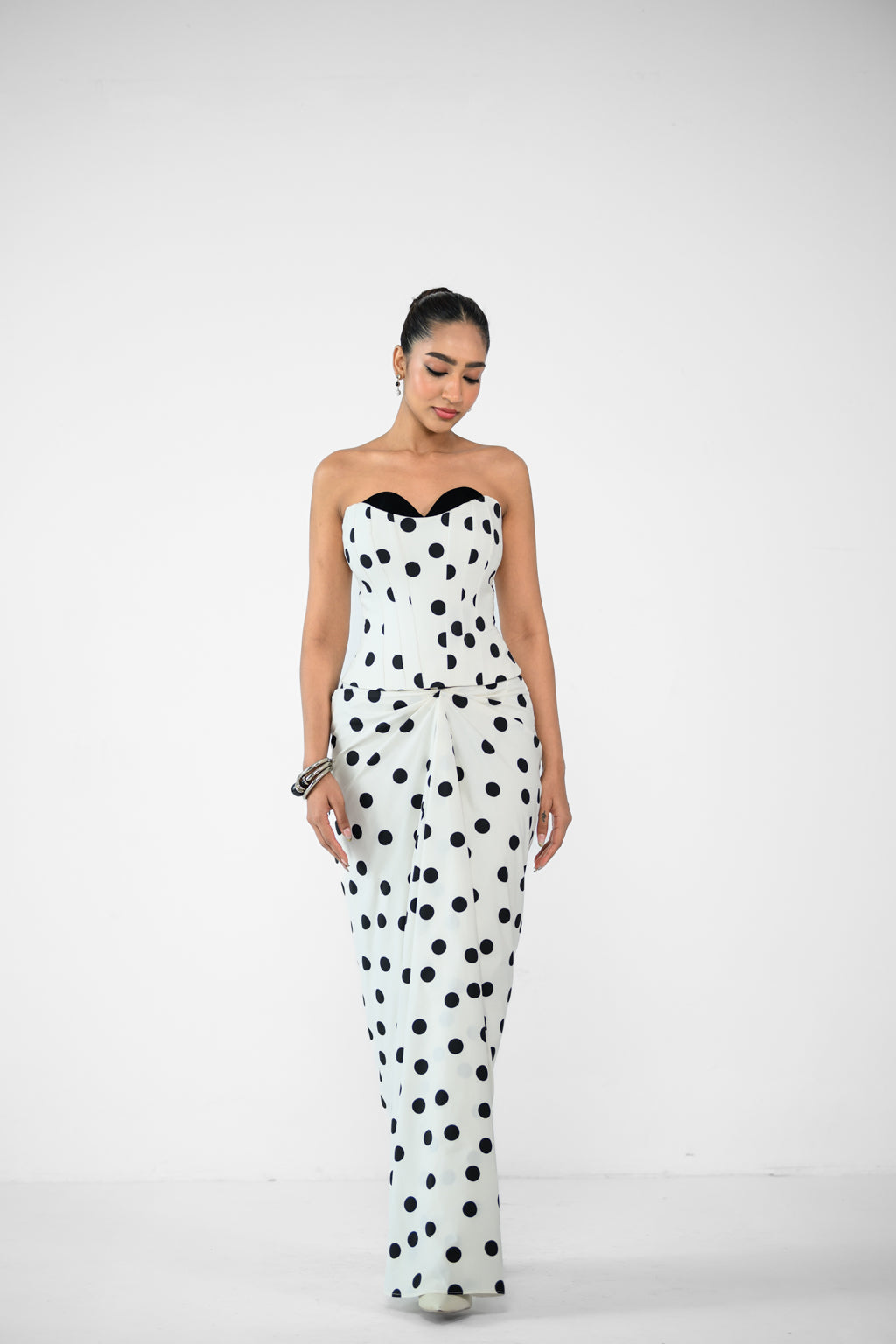 POLKA DOT CORSET AND SKIRT