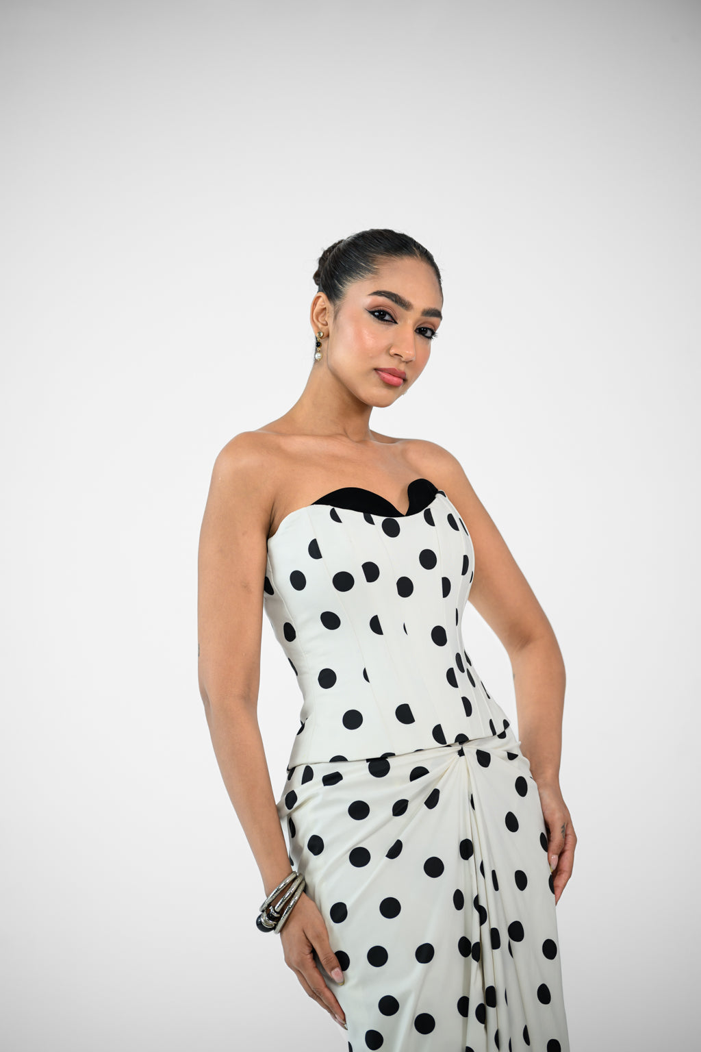 POLKA DOT CORSET AND SKIRT