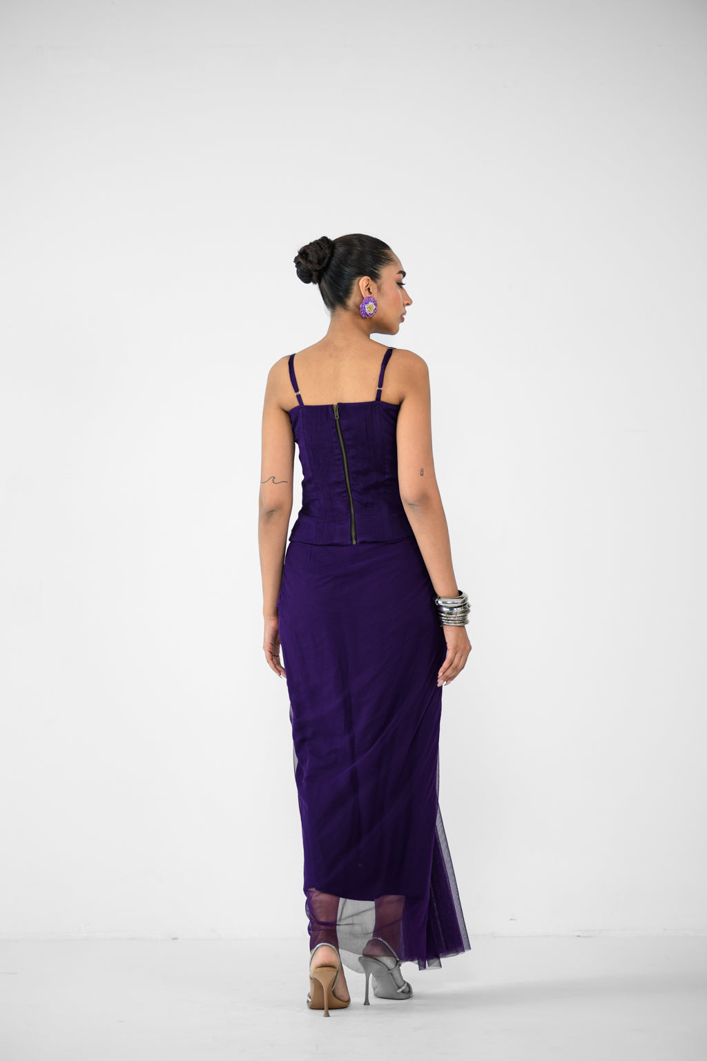 SABRINA SKIRT AND SABRINA RUCHED TOP,GLOVES