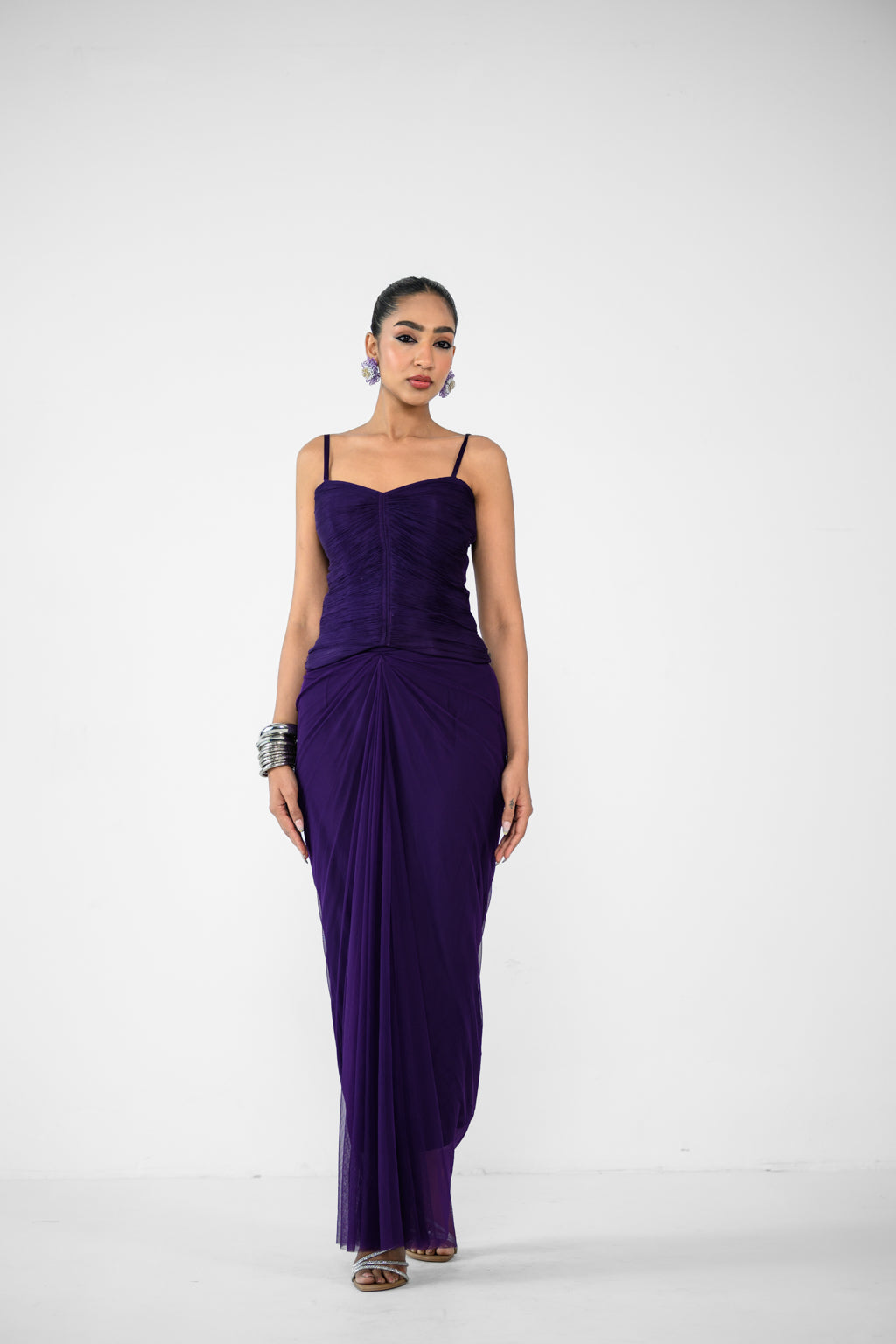 SABRINA SKIRT AND SABRINA RUCHED TOP,GLOVES