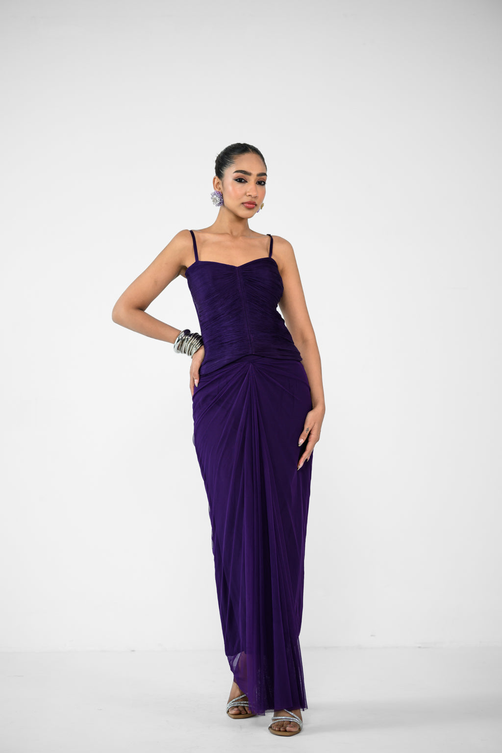 SABRINA SKIRT AND SABRINA RUCHED TOP,GLOVES