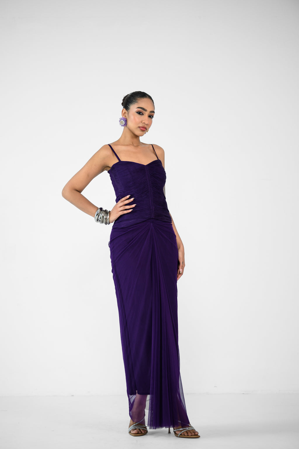 SABRINA SKIRT AND SABRINA RUCHED TOP,GLOVES