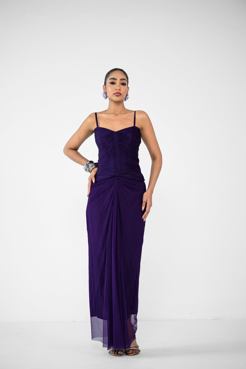 SABRINA SKIRT AND SABRINA RUCHED TOP,GLOVES