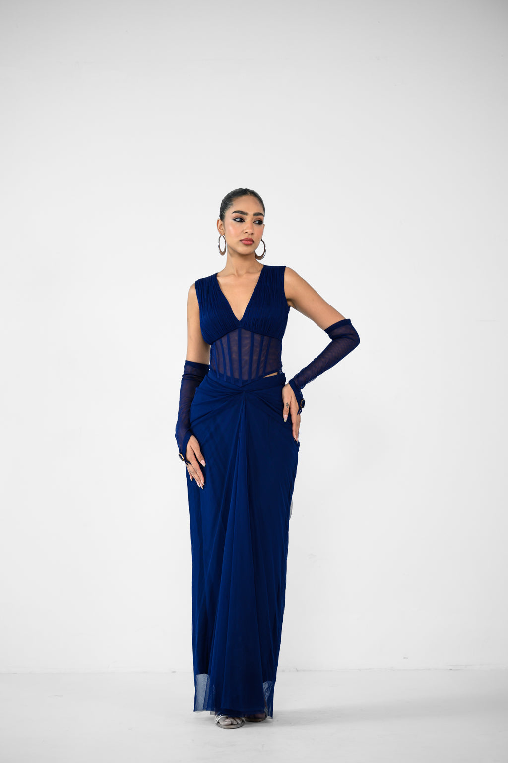 DIANA SKIRT AND DIANA CORSET TOP, GLOVES