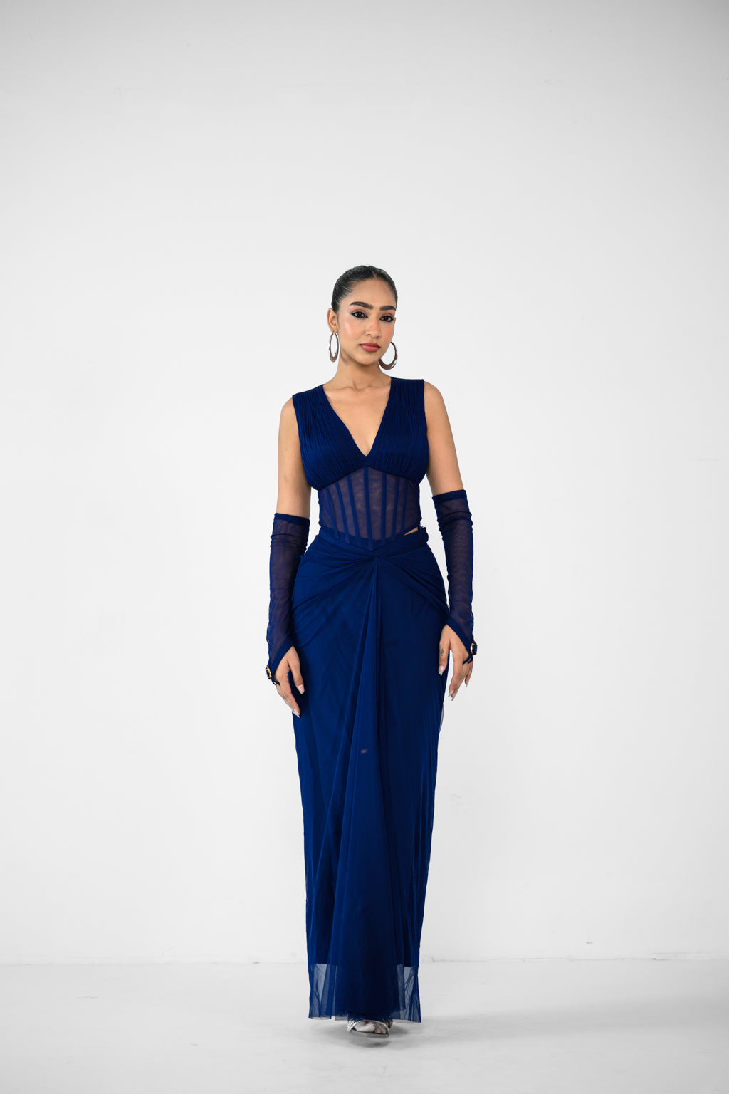 DIANA SKIRT AND DIANA CORSET TOP, GLOVES