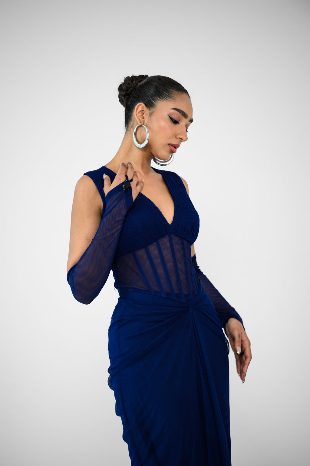 DIANA SKIRT AND DIANA CORSET TOP, GLOVES