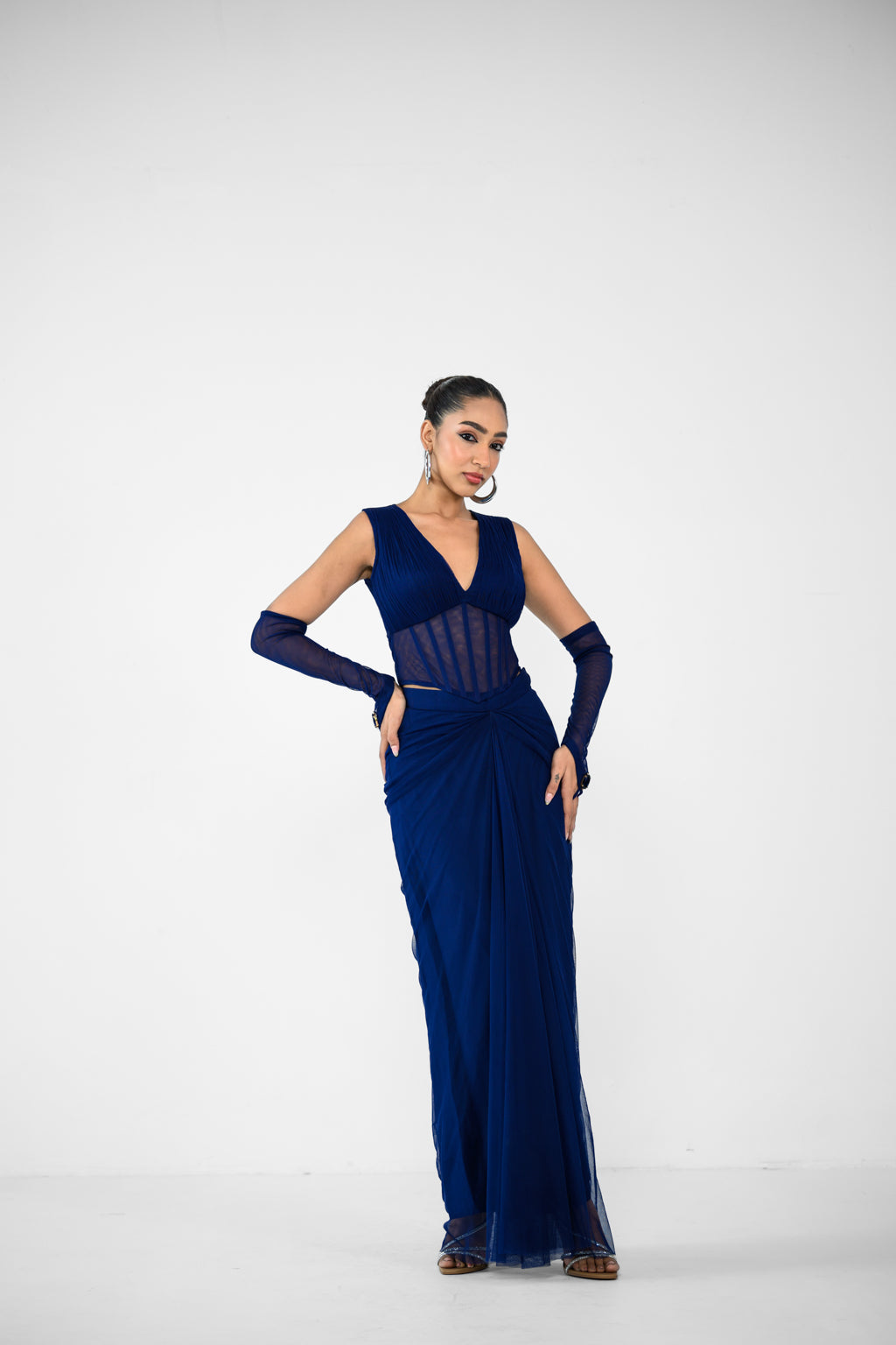 DIANA SKIRT AND DIANA CORSET TOP, GLOVES