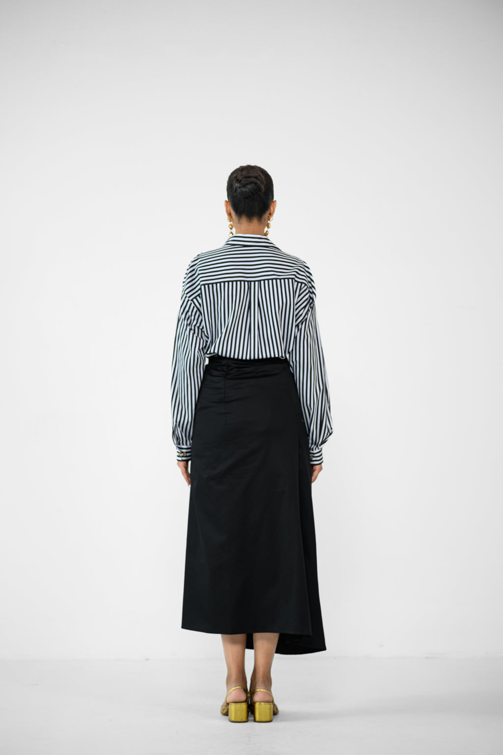 STRIPE SHIRT AND SKIRT