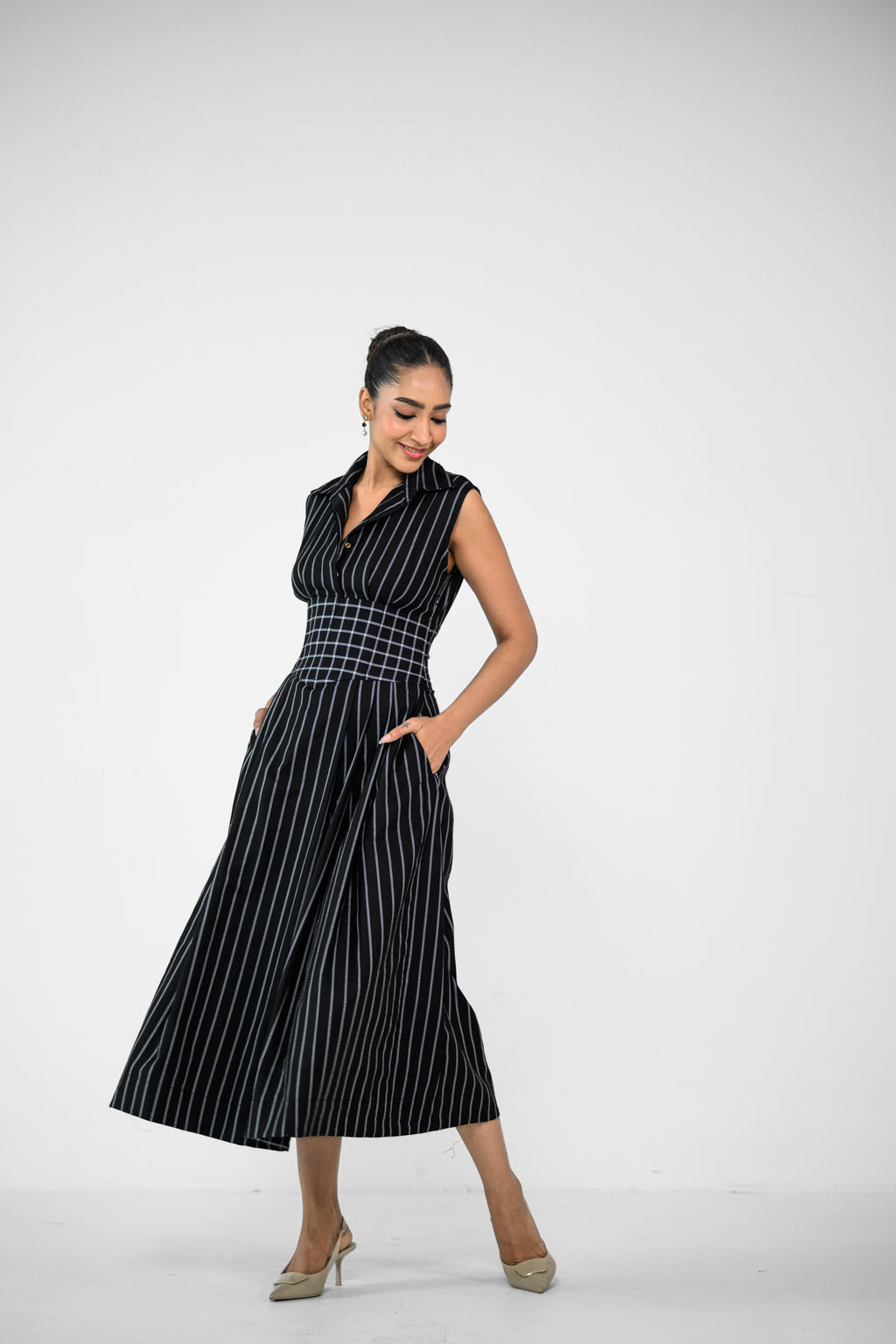 CHECK COSET SHIRT DRESS
