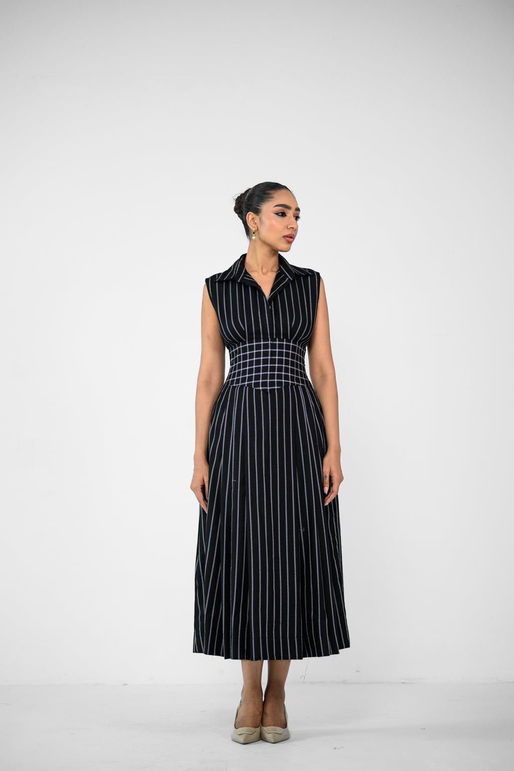 CHECK COSET SHIRT DRESS