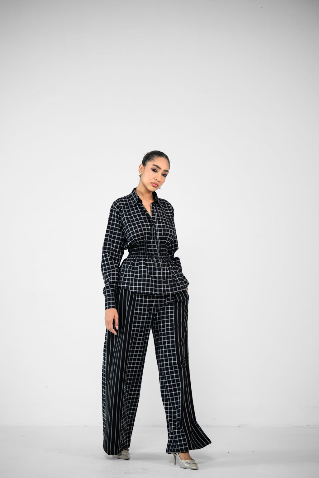 CHECK SHIRT AND DUAL PANEL PANT